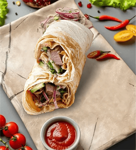 Ики-бир из свинины в лаваше 00672