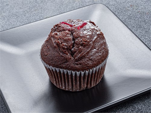 Кекс шоколадный с вишневым джемом  00519